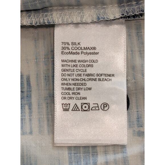 Tommy Bahama Tazmania Tiles Camp Shirt Mens XXL Island Zone Silk Blend - Picture 8 of 11